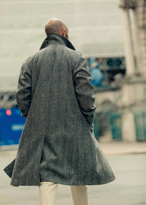 The Donegal Overcoat - Light Grey