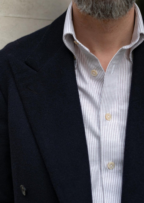 PS Brown Striped Oxford - shirt