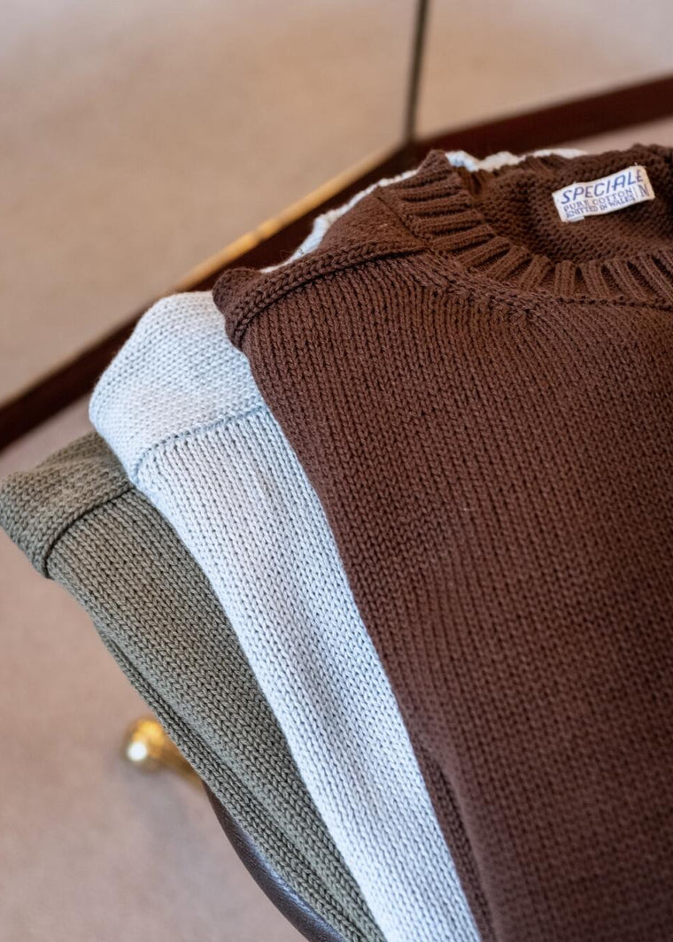 The Hand-Framed Cotton Sweater - MTO
