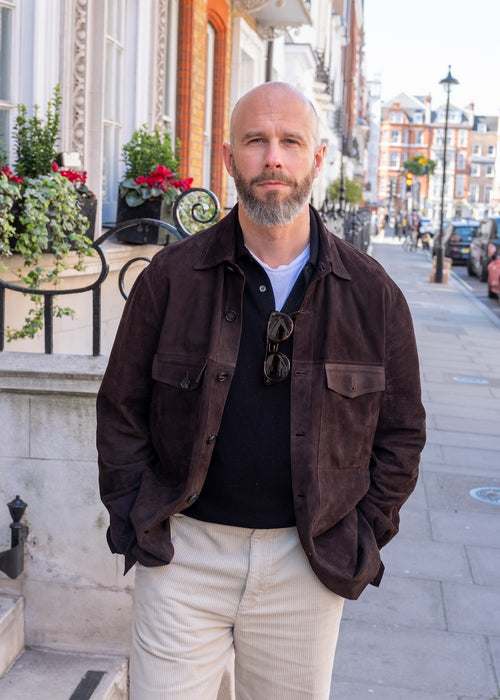 The Suede Overshirt - Chocolate