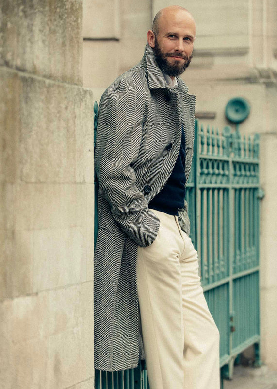 The Donegal Overcoat Light Grey Permanent Style