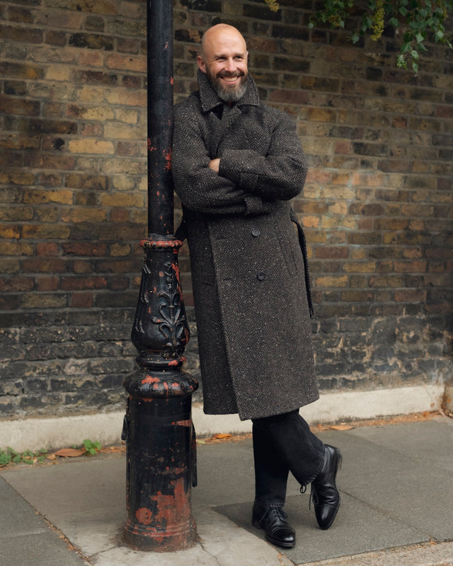 The English Tweed overcoat - Brown
