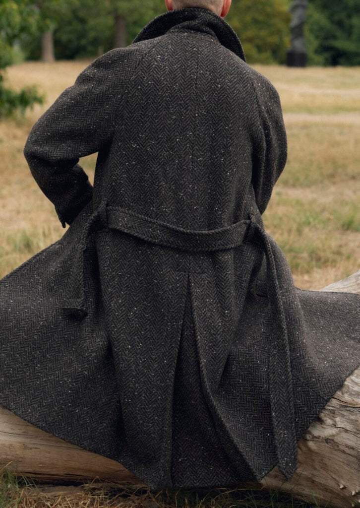 The English Tweed overcoat - Brown