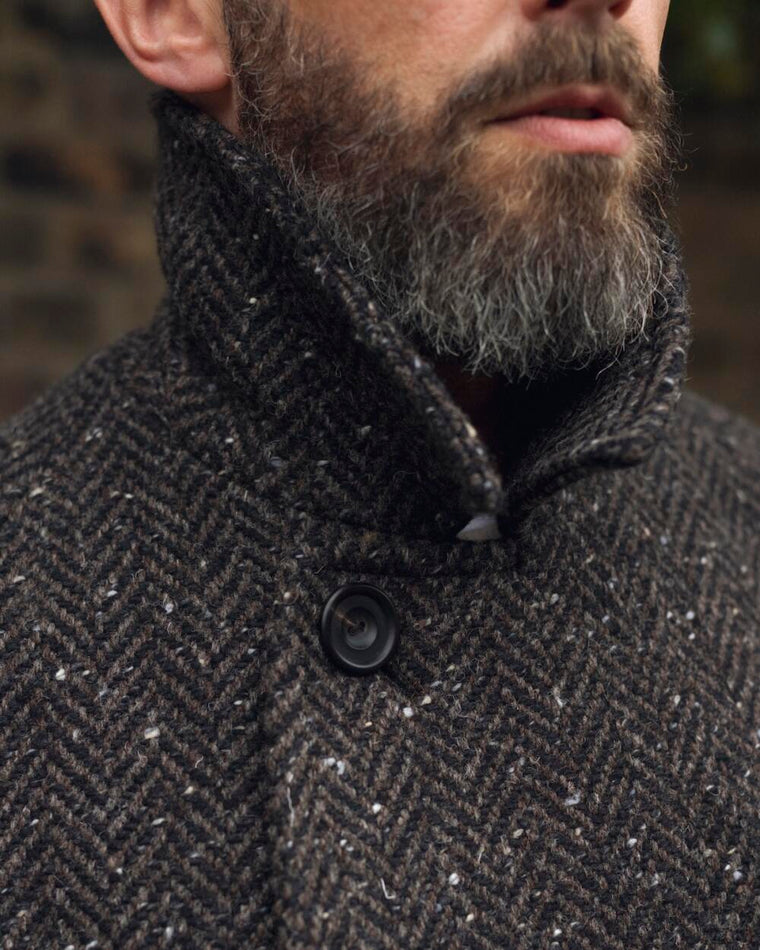 The English Tweed overcoat - Brown