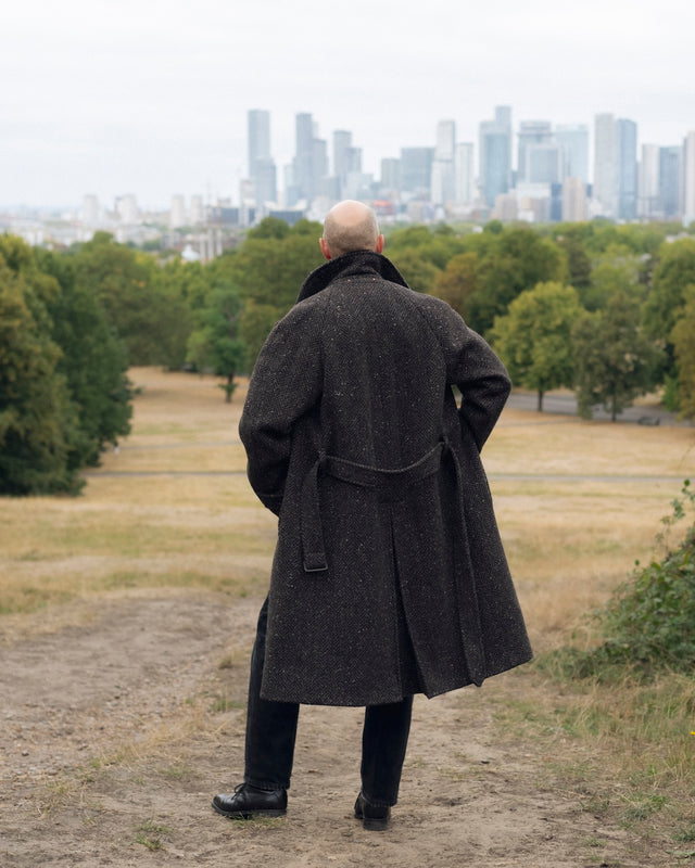 The English Tweed overcoat - Brown