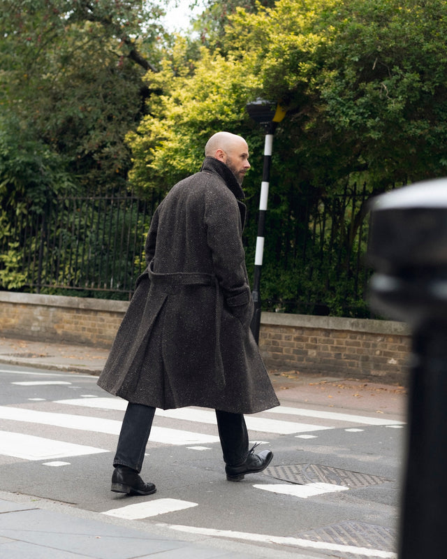 The English Tweed overcoat - Brown