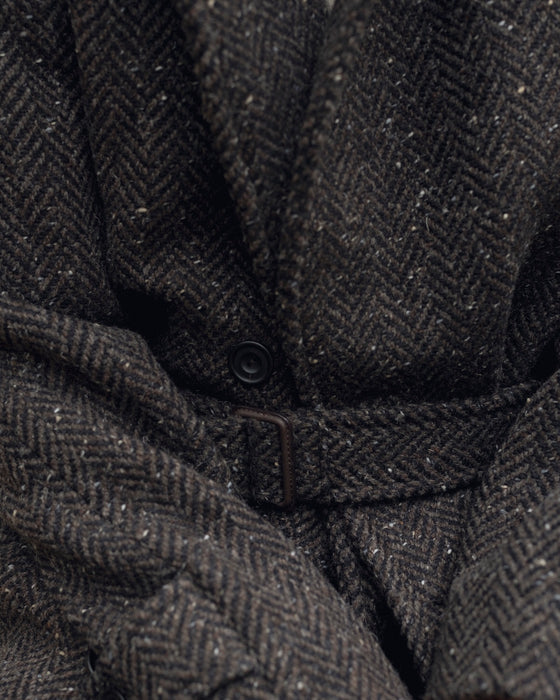 The English Tweed overcoat - Brown