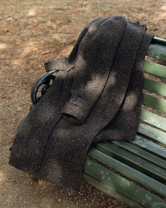 The English Tweed overcoat - Brown
