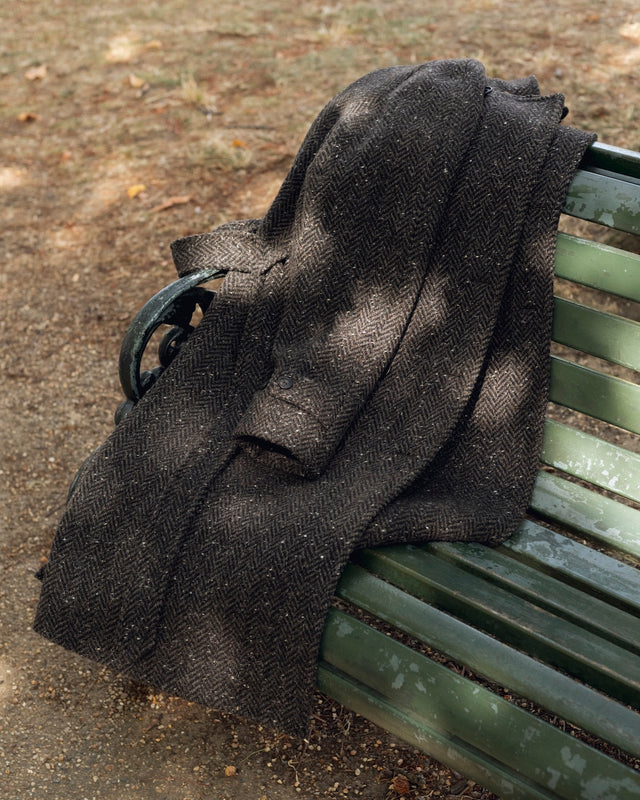 The English Tweed overcoat - Brown