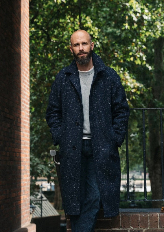 The Donegal Overcoat - Navy