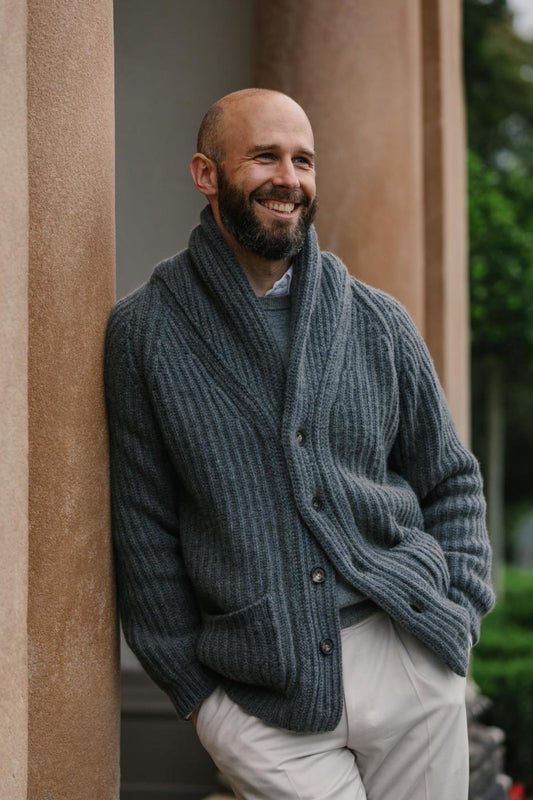 Introducing: The indulgent shawl-collar cardigan – Permanent Style
