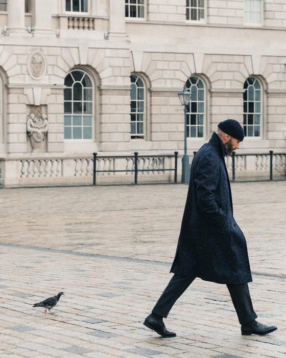 The Donegal Overcoat - Navy